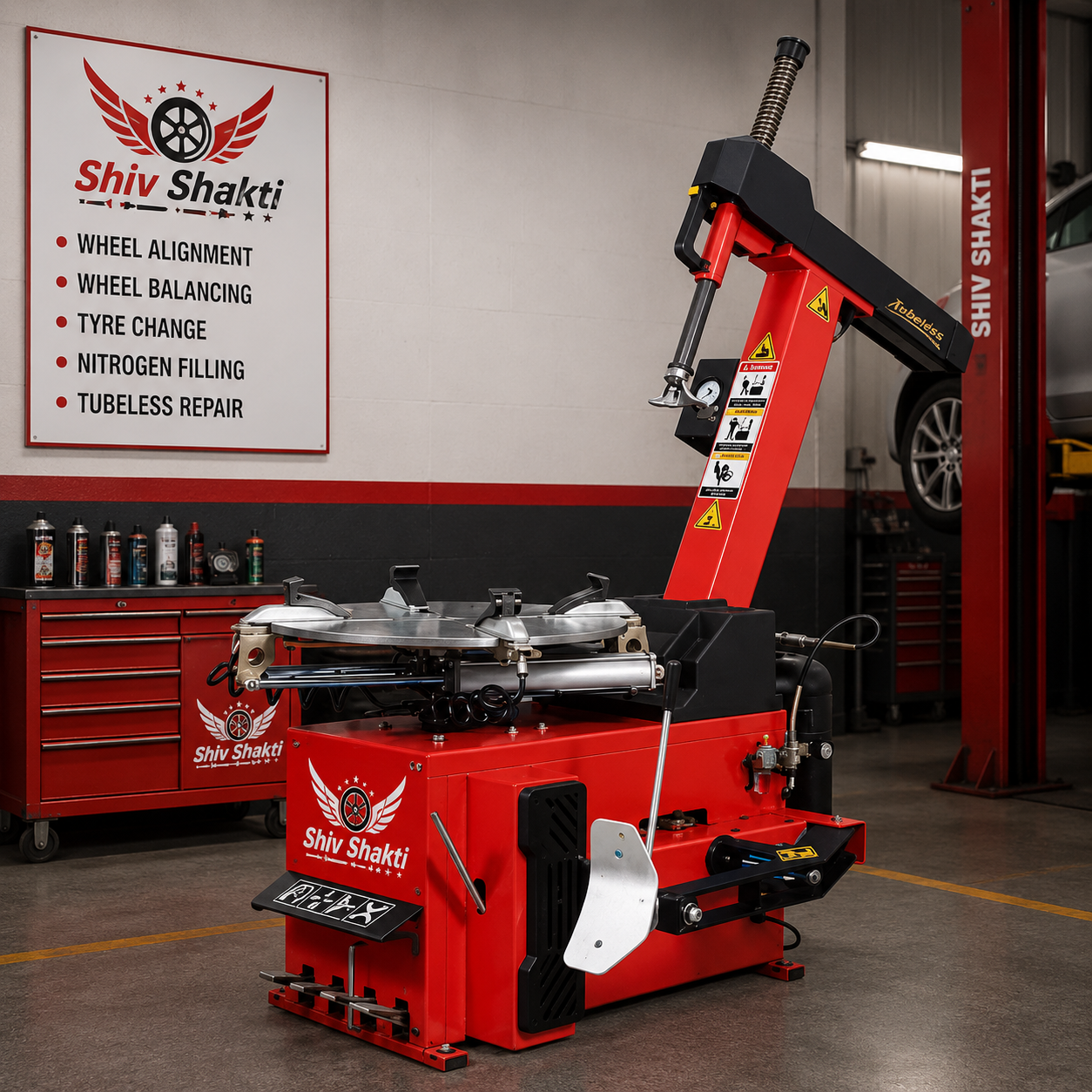 Tilt Back Tyre Changer